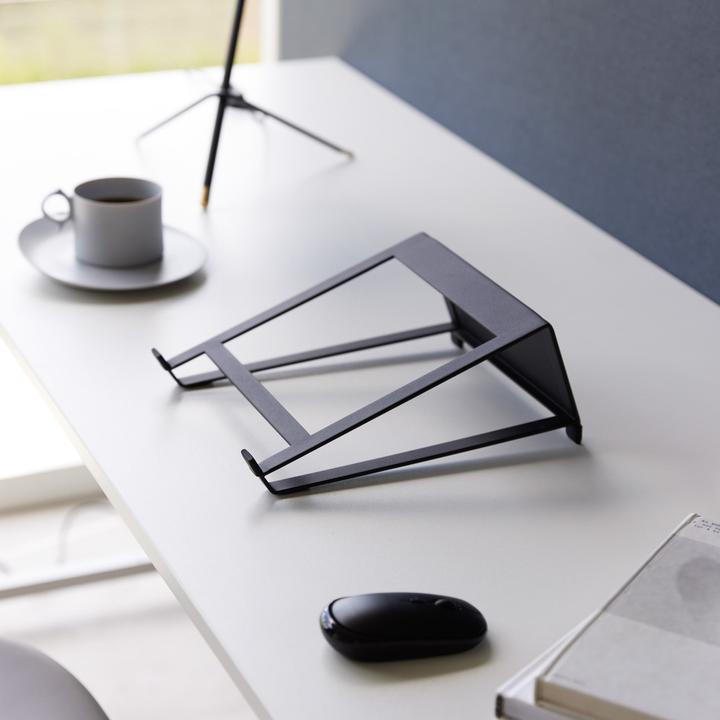 Actual product image Yamazaki Tablet and laptop holder with dual function TOWER