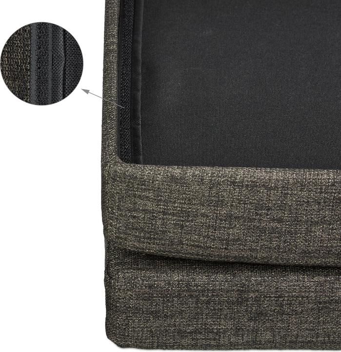 Actual product image Relaxdays Folding Storage Ottoman