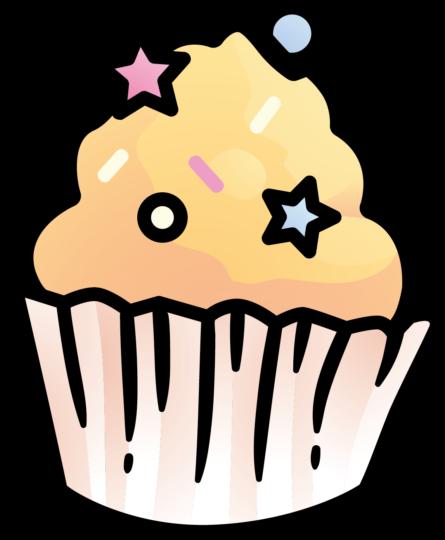 Actual product image Bügelbilder Bügelbild Comic Cupcake
