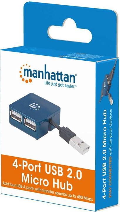 Immagine prodotto Manhattan Hub USB 2.0 a 4 porte (USB-A, 4 Porti)