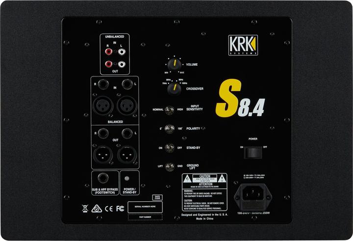 Produktbild KRK S8.4 (Subwoofer aktiv, 1 Stk., 1x 109 W)