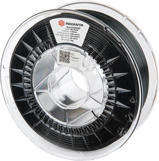 Image du produit Prografen Filament PLA Graphene Strong 1.75mm Black 1kg (PLA, 1.75 mm, 1000 g, Noir)