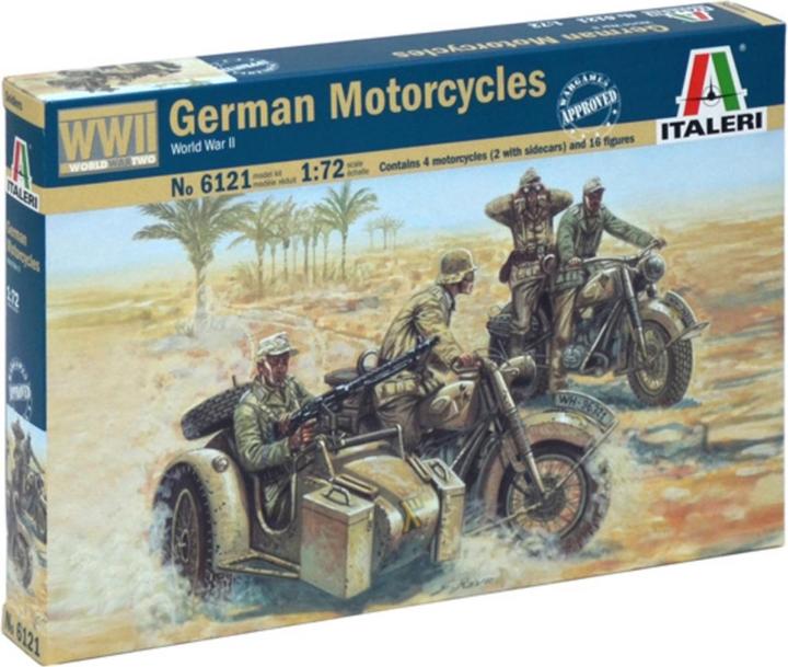 Actual product image 1:72 WWII German Motorcycles