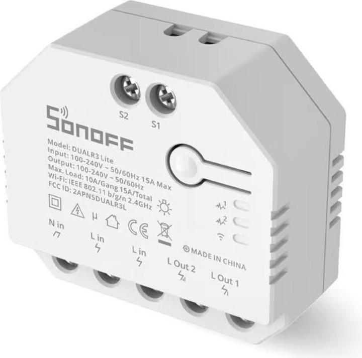 Produktbild Sonoff WiFi-Rolladenaktor DUALR3Lite (Schaltaktor)