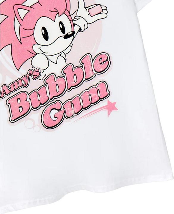 Immagine prodotto Sonic The Hedgehog Amy's Bubblegum Maglietta Maniche Corte Donna (S)