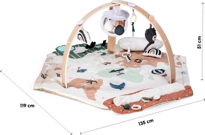 Actual product image BabyGo Bianca World play mat