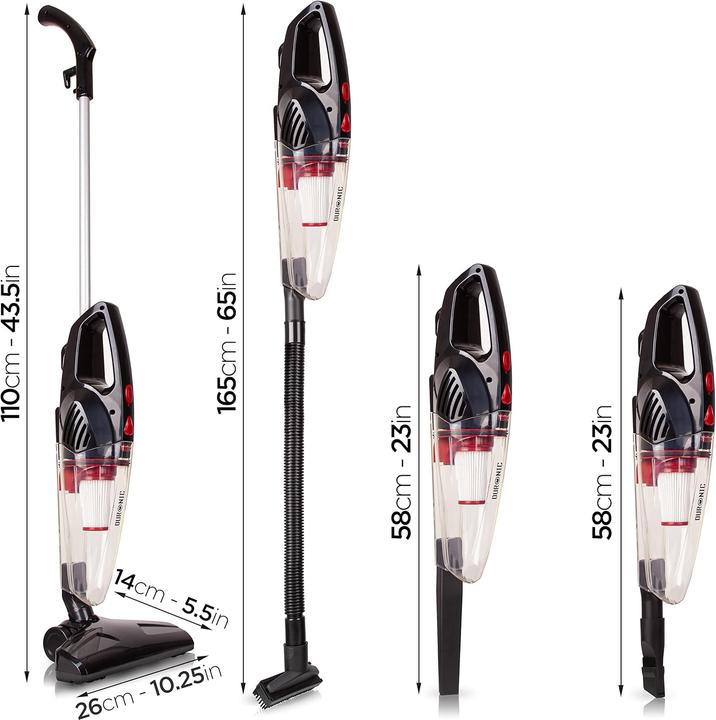 Productafbeelding Duronic Beutelloser Hand- und StielstaubsaugerVC8 BK