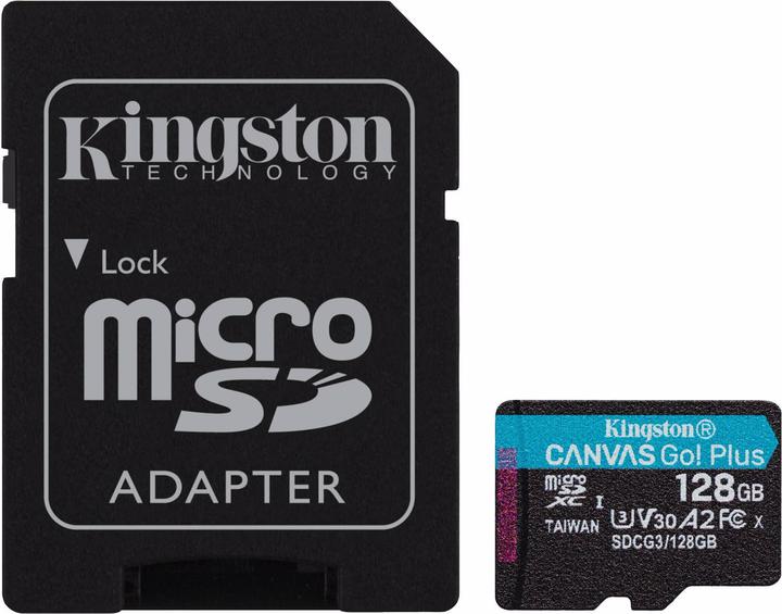 Kingston Tela Vai! Più microSD (128 GB, microSDXC, U3, UHS-I)