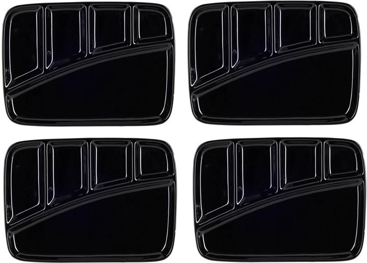 Nouvel Fondue plate black, 4 pieces, Number of persons: 4