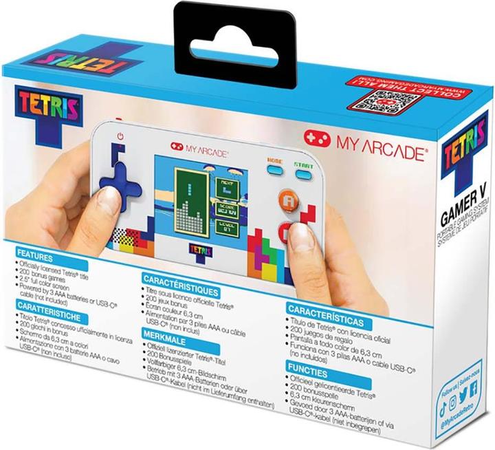 Produktbild MyArcade My Arcade DGUNL-7030 Tetris Gamer V Classic Handheld Portable Video Game System (201 GAMES IN 1)