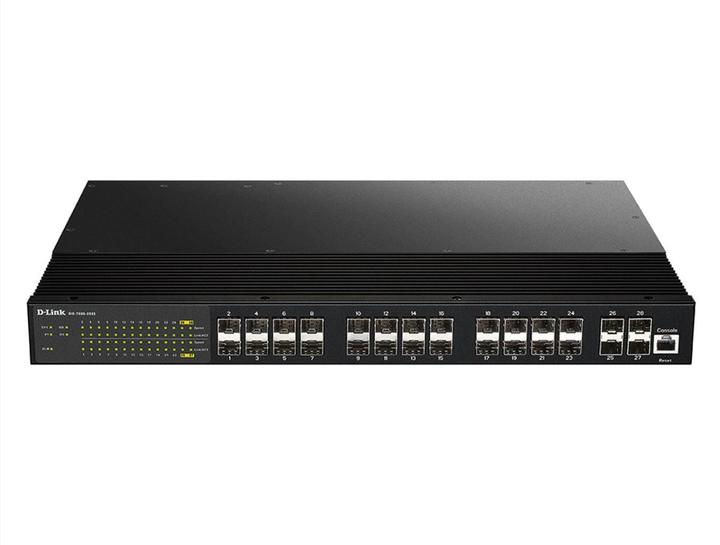 Produktbild D-Link 24 Ports Industrie Switch SFP Plus 4 Port 10G SFP+ with Single AC input (24 Ports)