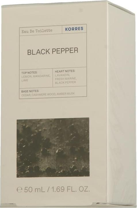 Actual product image Korres Black Pepper Eau de Toilette (Eau de toilette, 50 ml)