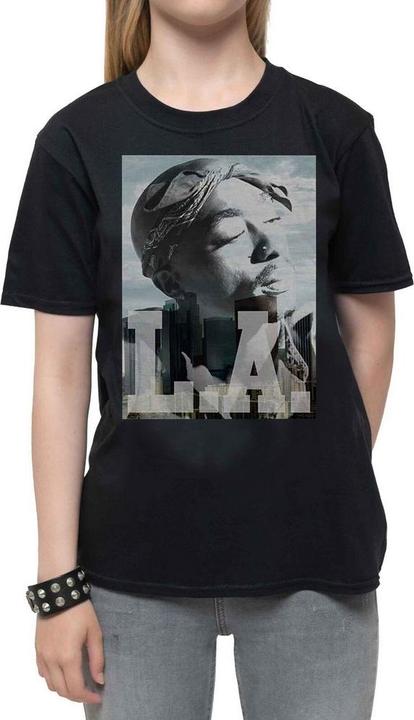 Tupac Shakur LA Skyline TShirt aus Baumwolle