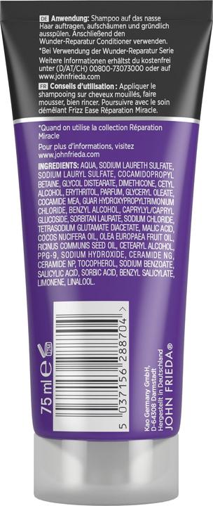 Produktbild John Frieda FE Wunder Reparatur Shampoo 75ml (75 ml, Flüssiges Shampoo)