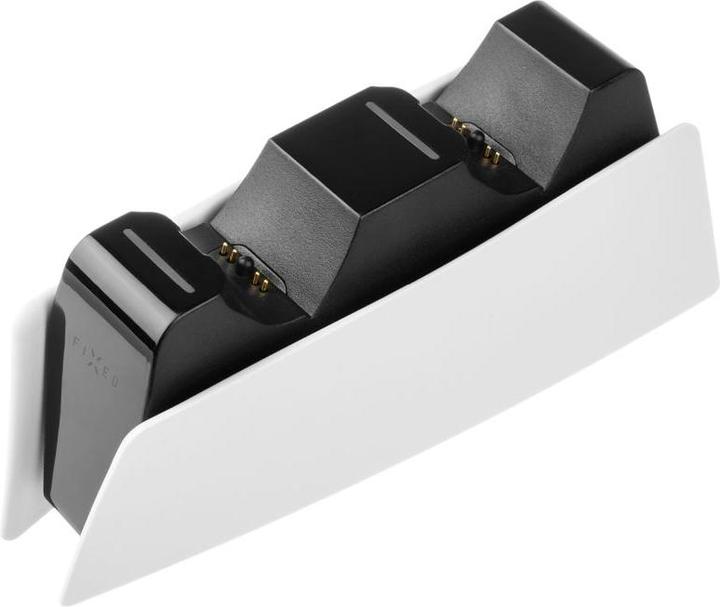 Fixed Doppio caricatore per il controller PS5, bianco e nero (PS5)