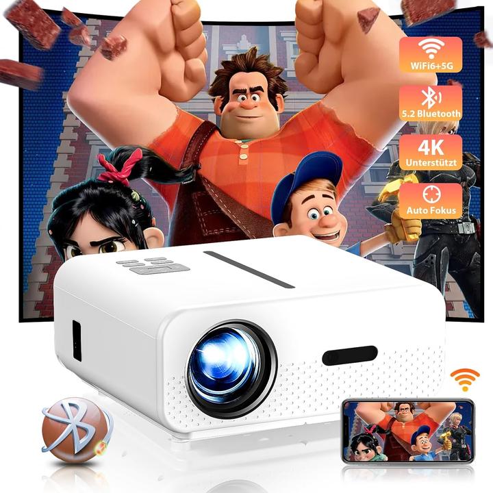 Actual product image Zoomcat Autofokus Heimkino Beamer 4K (20000 lm)