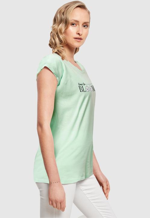 Produktbild Merchcode Ladies Time to bloom - Extended Shoulder Tee - 118693 (XS)