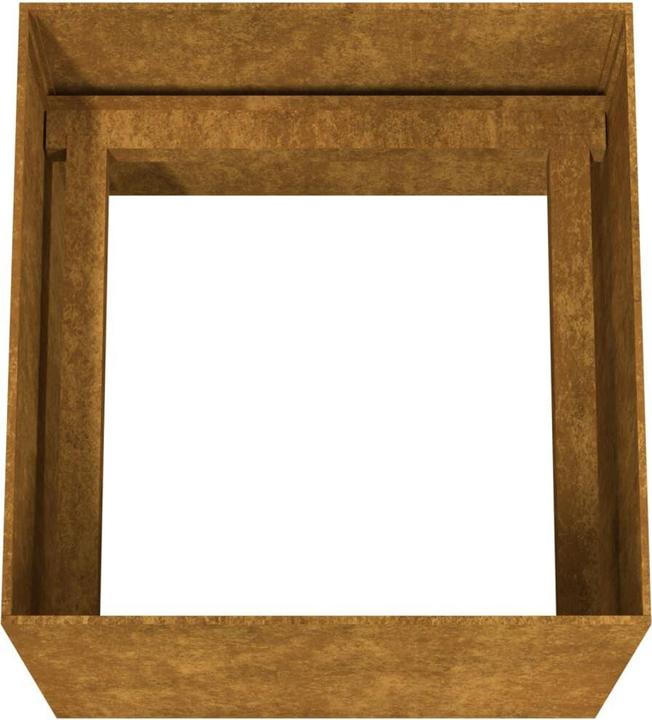 Produktbild VidaXL Pflanzkübel 40x41x40 cm Cortenstahl, Farbe: Rostig