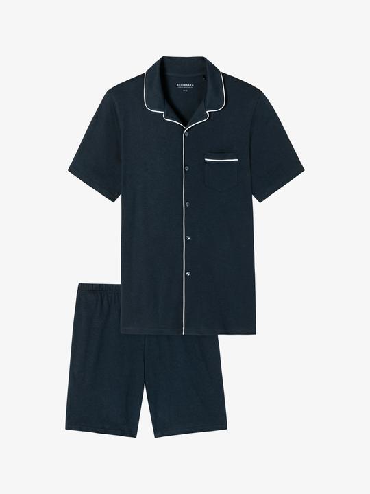 Produktbild Schiesser Pyjama "Fine Interlock" marine (XL)