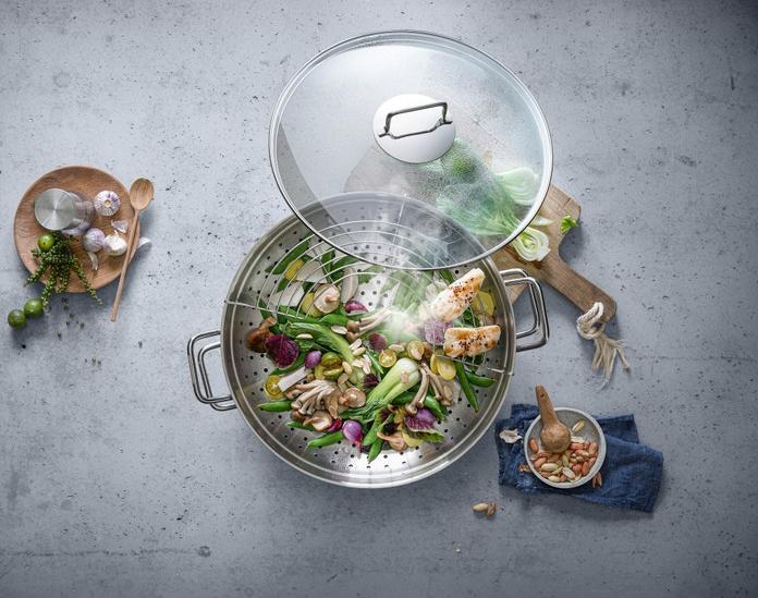 Image du produit WMF Macao (36 cm, Wok, Acier inoxydable)