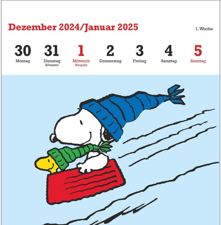 Produktbild Heye Peanuts Premium-Postkartenkalender 2025 (Deutsch)
