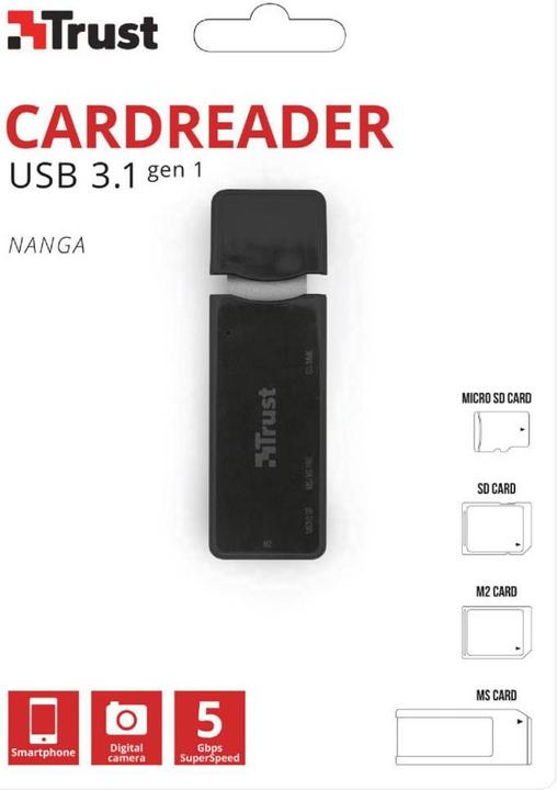Immagine prodotto Trust Lettore di schede USB3 Stick (USB 3.0)