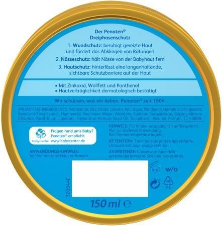 Actual product image Penaten cream