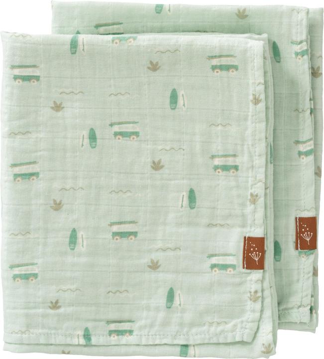 Fresk Einschlag- und Mulltuch (2er Pack), Surf Boy (60 cm, 60 cm)