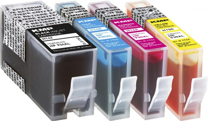 Image du produit KMP H147V Multipack BK/C/M/Y compatible avec HP 934/935 XL (M, CF, C, Y)