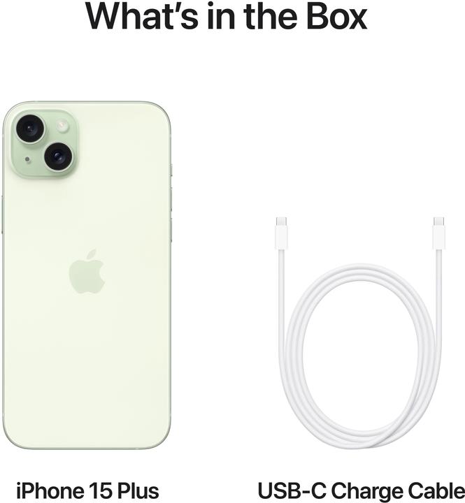 Productafbeelding Apple iPhone 15 Plus (512 GB, Groen, 6.70", SIM + eSIM, 48 Mpx, 5G)