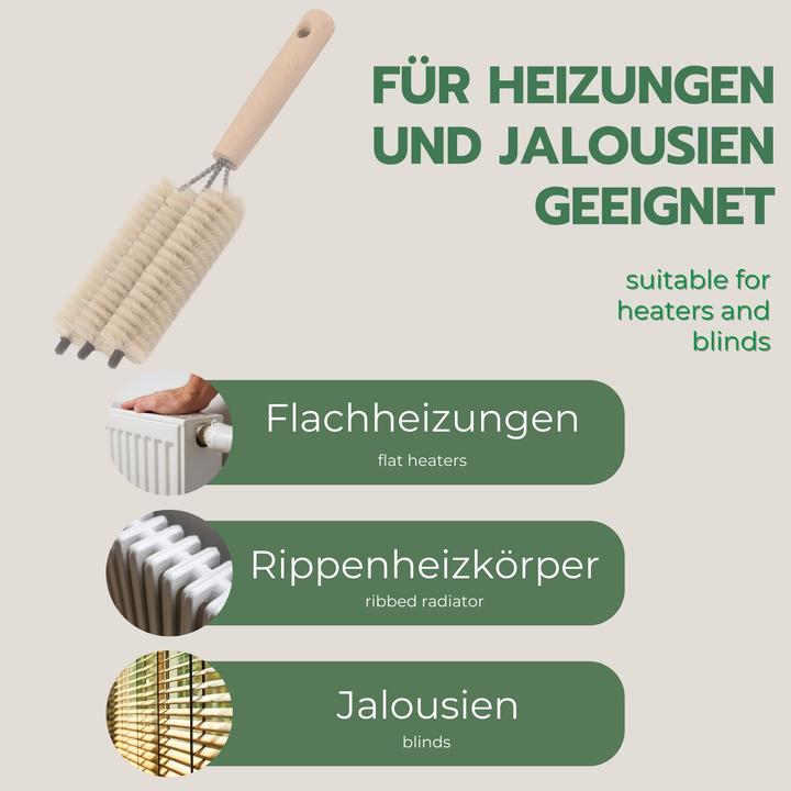 Produktbild Novaliv Heizkörperbürste Rippenheizkörper Heizungsbürste Heizkörper Reinigungsbürste 25x8x3cm IDEAL (1 Stk.)