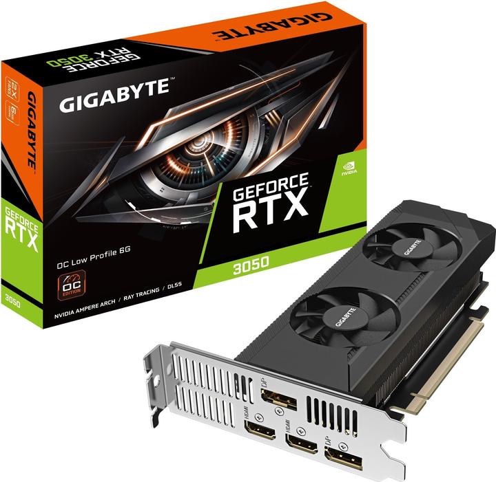 Image du produit Gigabyte VGA GBT RTX3050 6GB OC profil bas (6 Go)