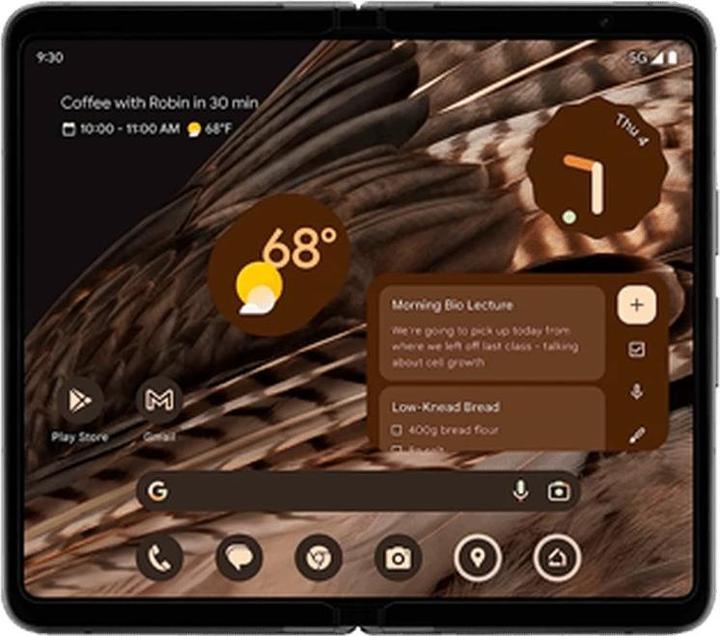 Immagine prodotto Google Pixel Fold (256 GB, Obsidian, 7.60", SIM + eSIM, 48 Mpx, 5G)
