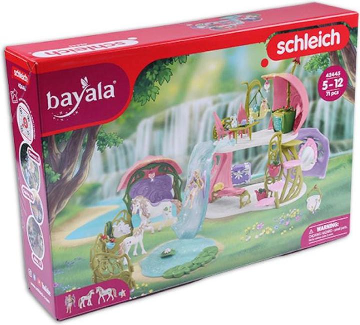 Produktbild Schleich Glitzerndes Blütenhaus mit Einhörnern, See und Stall