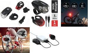 Produktbild Ansmann Fahrradbeleuchtung Fahrradlicht Set Akku Front und Rücklicht (170 lm, 170 lm)