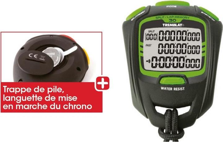 Immagine prodotto Tremblay Cronometro professionale 30laps per professionisti