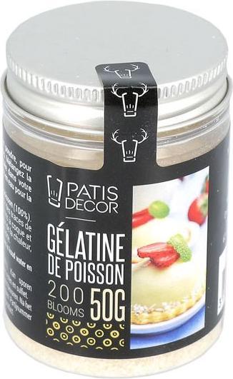Immagine prodotto Patisdécor Gelatina di pesce in polvere 200 Bloom (50g) (30 g)