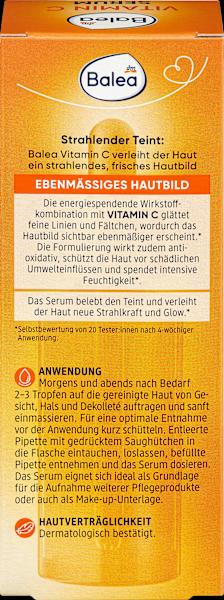 Nutritional values and ingredients dm Balea Vitamin C Serum (30 ml)