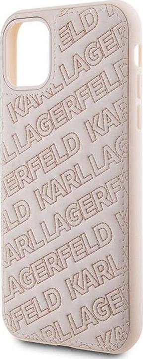 Image du produit Karl Lagerfeld KLHCN61PQKPMP iPhone 11 / Xr 6.1" różowy/pink hardcase Motif K matelassé (Apple iPhone XR, Apple iPhone 11)