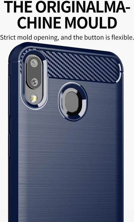 Produktbild Cadorabo TPU Ultra Slim carbon edelstahl Kombi Cover (Samsung Galaxy A20e)