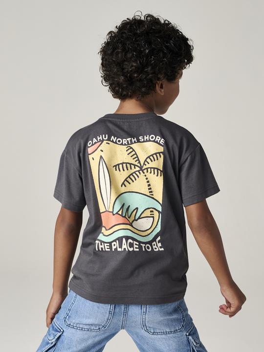 Immagine prodotto Vertbaudet Jungen T-Shirt mit Motiv vorn und hinten, mit Recycling-Baumwolle (104)