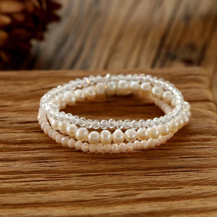 Andreani Armband mit echten Süsswasserperlen (8 cm, Perlen)