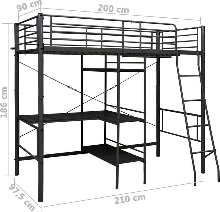 Produktbild VidaXL Jann (90 x 200 cm)