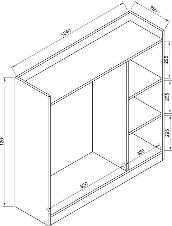 Actual product image VCM Palosa (120 x 35 x 124 cm)