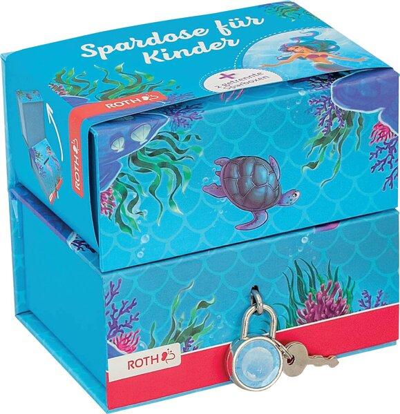 Actual product image Magni Money Box 2 Boxes 2 Compartments Mermaid
