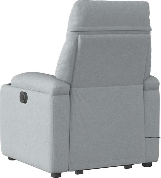 Actual product image VidaXL Massage chair with stand-up aid Light grey fabric