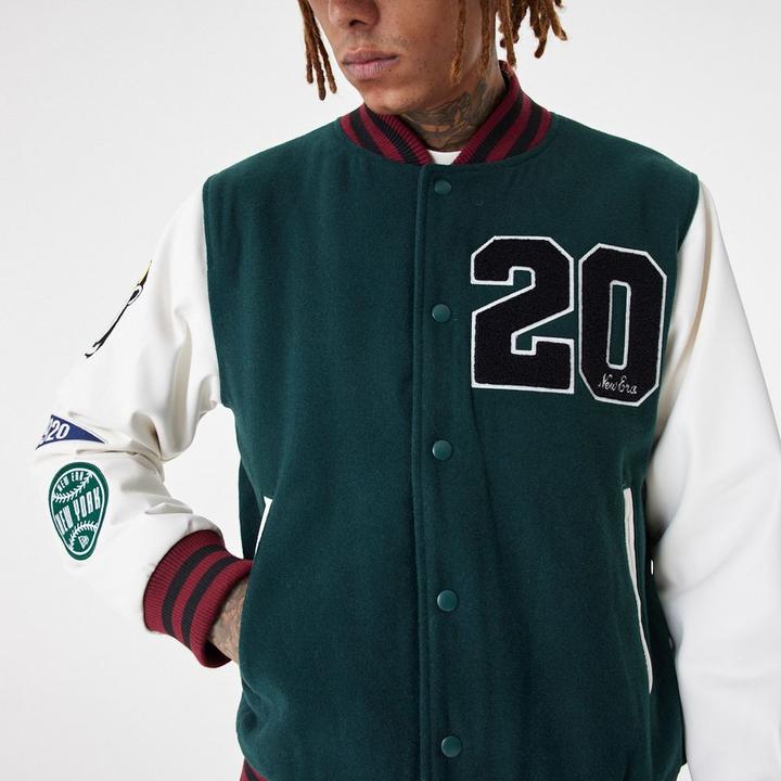 Produktbild New Era Varsity College Jacke - BRAND PATCHES - L (L)