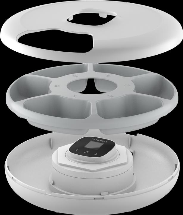Actual product image Petoneer NutriSpin 6 Meal Pet Feeder (0.17 l)
