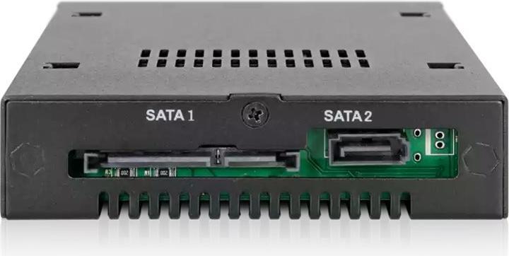 Produktbild Icy Dock MB492SKL-B 3.5in Case 2.5in HDD oder SSD SAS SATAIII fuer industrielle Systeme mit Staubschutzkla...