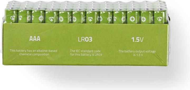 Immagine prodotto Nedis Batteria alcalina AAA | 1,5 V DC | 48 pezzi (48 pz., AAA)